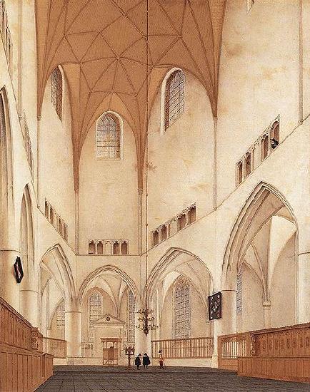 Pieter Jansz Saenredam Interior of the Choir of Saint Bavo's Church at Haarlem. Germany oil painting art